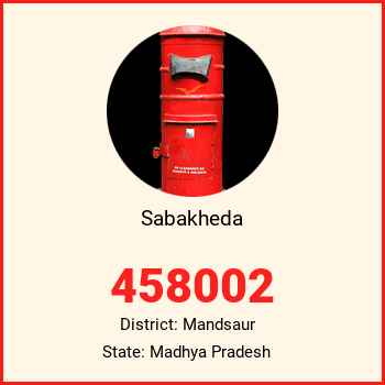 Sabakheda pin code, district Mandsaur in Madhya Pradesh