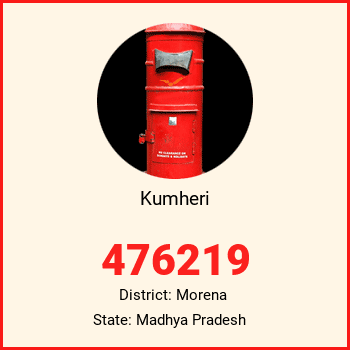 Kumheri pin code, district Morena in Madhya Pradesh