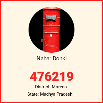 Nahar Donki pin code, district Morena in Madhya Pradesh