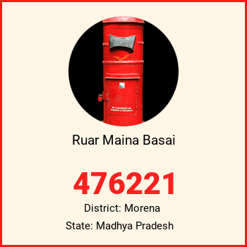Ruar Maina Basai pin code, district Morena in Madhya Pradesh