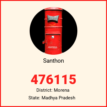 Santhon pin code, district Morena in Madhya Pradesh