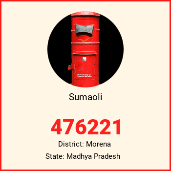 Sumaoli pin code, district Morena in Madhya Pradesh