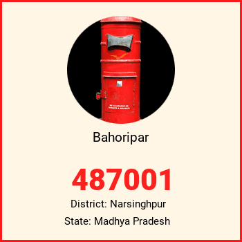 Bahoripar pin code, district Narsinghpur in Madhya Pradesh