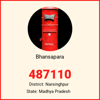 Bhansapara pin code, district Narsinghpur in Madhya Pradesh