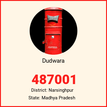 Dudwara pin code, district Narsinghpur in Madhya Pradesh