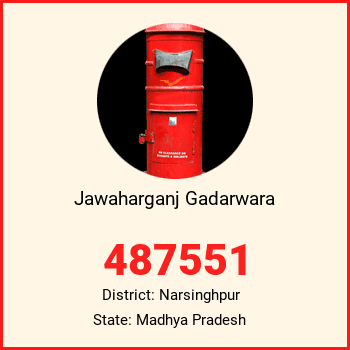Jawaharganj Gadarwara pin code, district Narsinghpur in Madhya Pradesh