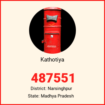 Kathotiya pin code, district Narsinghpur in Madhya Pradesh