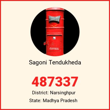 Sagoni Tendukheda pin code, district Narsinghpur in Madhya Pradesh