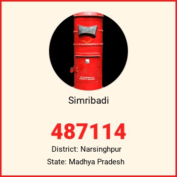 Simribadi pin code, district Narsinghpur in Madhya Pradesh