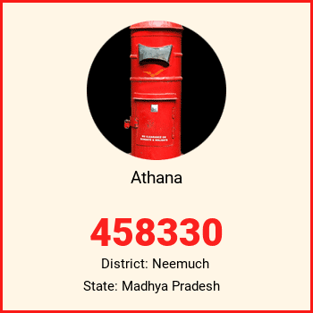 Athana pin code, district Neemuch in Madhya Pradesh