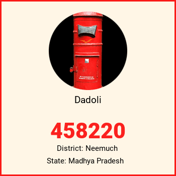 Dadoli pin code, district Neemuch in Madhya Pradesh