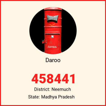 Daroo pin code, district Neemuch in Madhya Pradesh