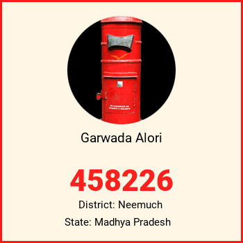 Garwada Alori pin code, district Neemuch in Madhya Pradesh