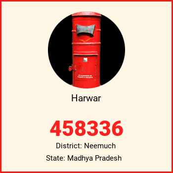 Harwar pin code, district Neemuch in Madhya Pradesh