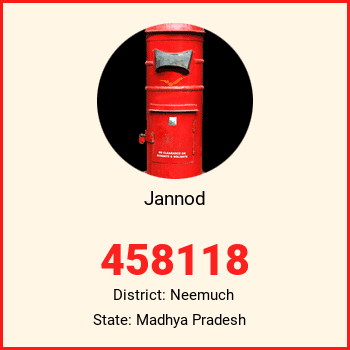 Jannod pin code, district Neemuch in Madhya Pradesh