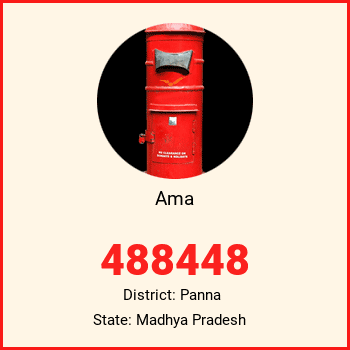 Ama pin code, district Panna in Madhya Pradesh