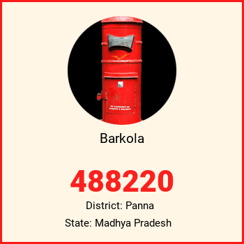 Barkola pin code, district Panna in Madhya Pradesh