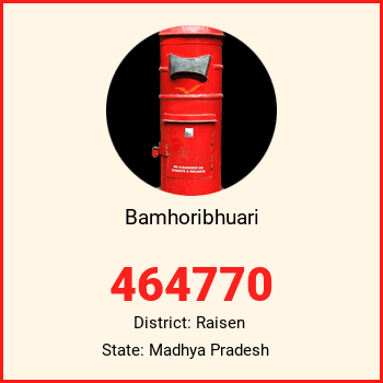 Bamhoribhuari pin code, district Raisen in Madhya Pradesh