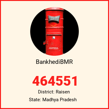 BankhediBMR pin code, district Raisen in Madhya Pradesh