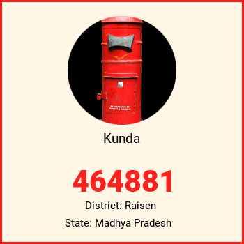 Kunda pin code, district Raisen in Madhya Pradesh