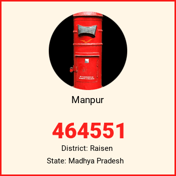 Manpur pin code, district Raisen in Madhya Pradesh