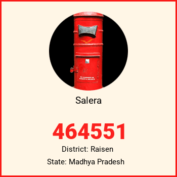 Salera pin code, district Raisen in Madhya Pradesh