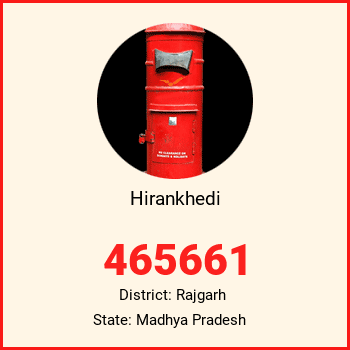 Hirankhedi pin code, district Rajgarh in Madhya Pradesh