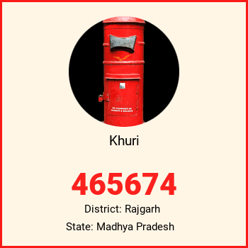 Khuri pin code, district Rajgarh in Madhya Pradesh