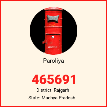 Paroliya pin code, district Rajgarh in Madhya Pradesh