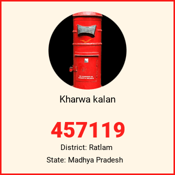 Kharwa kalan pin code, district Ratlam in Madhya Pradesh