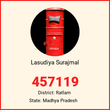 Lasudiya Surajmal pin code, district Ratlam in Madhya Pradesh