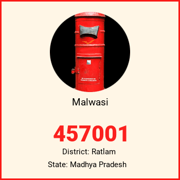 Malwasi pin code, district Ratlam in Madhya Pradesh
