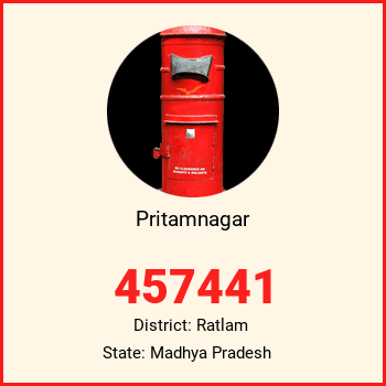 Pritamnagar pin code, district Ratlam in Madhya Pradesh