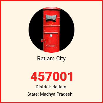 Ratlam City pin code, district Ratlam in Madhya Pradesh