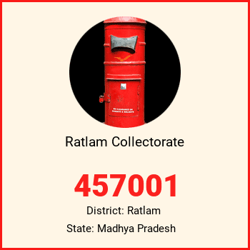 Ratlam Collectorate pin code, district Ratlam in Madhya Pradesh