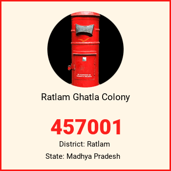 Ratlam Ghatla Colony pin code, district Ratlam in Madhya Pradesh