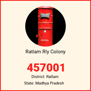 Ratlam Rly Colony pin code, district Ratlam in Madhya Pradesh