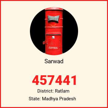 Sarwad pin code, district Ratlam in Madhya Pradesh