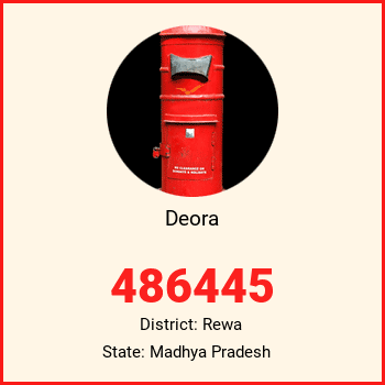 Deora pin code, district Rewa in Madhya Pradesh