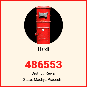 Hardi pin code, district Rewa in Madhya Pradesh