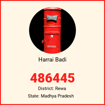 Harrai Badi pin code, district Rewa in Madhya Pradesh