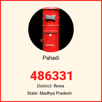 Pahadi pin code, district Rewa in Madhya Pradesh