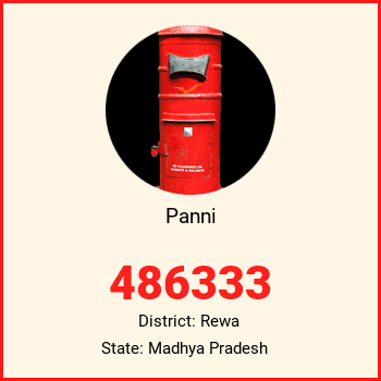 Panni pin code, district Rewa in Madhya Pradesh