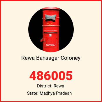 Rewa Bansagar Coloney pin code, district Rewa in Madhya Pradesh