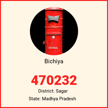 Bichiya pin code, district Sagar in Madhya Pradesh
