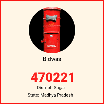 Bidwas pin code, district Sagar in Madhya Pradesh