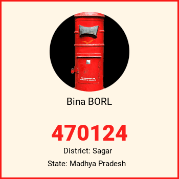 Bina BORL pin code, district Sagar in Madhya Pradesh