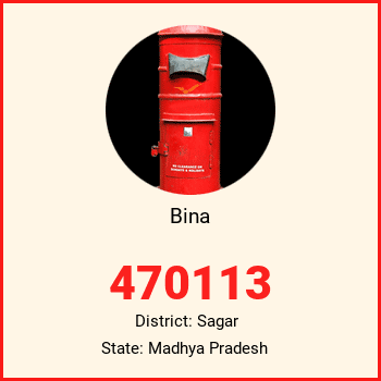 Bina pin code, district Sagar in Madhya Pradesh