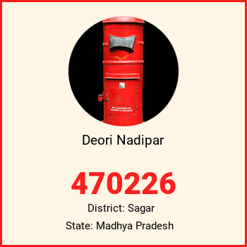 Deori Nadipar pin code, district Sagar in Madhya Pradesh