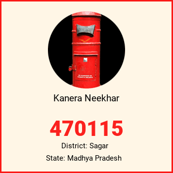 Kanera Neekhar pin code, district Sagar in Madhya Pradesh
